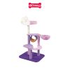 Trụ cào SONICE Calmbee Tower Cat Tree Scratcher Toys Size 60 x 48 x 128 cm - 4 tầng hình đám mây tím Petmall
