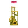 Trụ cào SONICE Yellow and Green Cat Tree Scratcher Toys Size 60 x 48 x 146 cm - 7 tầng màu xanh, vàng Petmall
