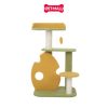Trụ cào SONICE Yellow and Green Cat Tree Scratcher Toys Size 46 x 36 x 75 cm - 4 tầng màu xanh, vàng Petmall