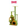 Trụ cào SONICE Yellow and Green Cat Tree Scratcher Toys Size 56 x 48 x 126 cm - 6 tầng màu xanh vàng Petmall