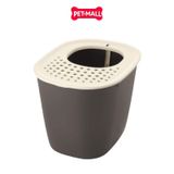 Nhà vệ sinh mèo Sonice Lapule N3 - 40 x 51 x 38 cm - Xám Đen | Tặng Kèm Xẻng Petmall