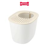 Nhà vệ sinh mèo Sonice Lapule N2 - 40 x 51 x 38 cm - Trắng  | Tặng Kèm Xẻng Petmall