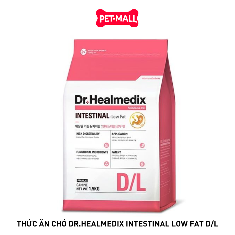 Thức ăn chó Dr.Healmedix Intestinal Low Fat D/L - Hỗ trợ tiêu hoá ít chất béo