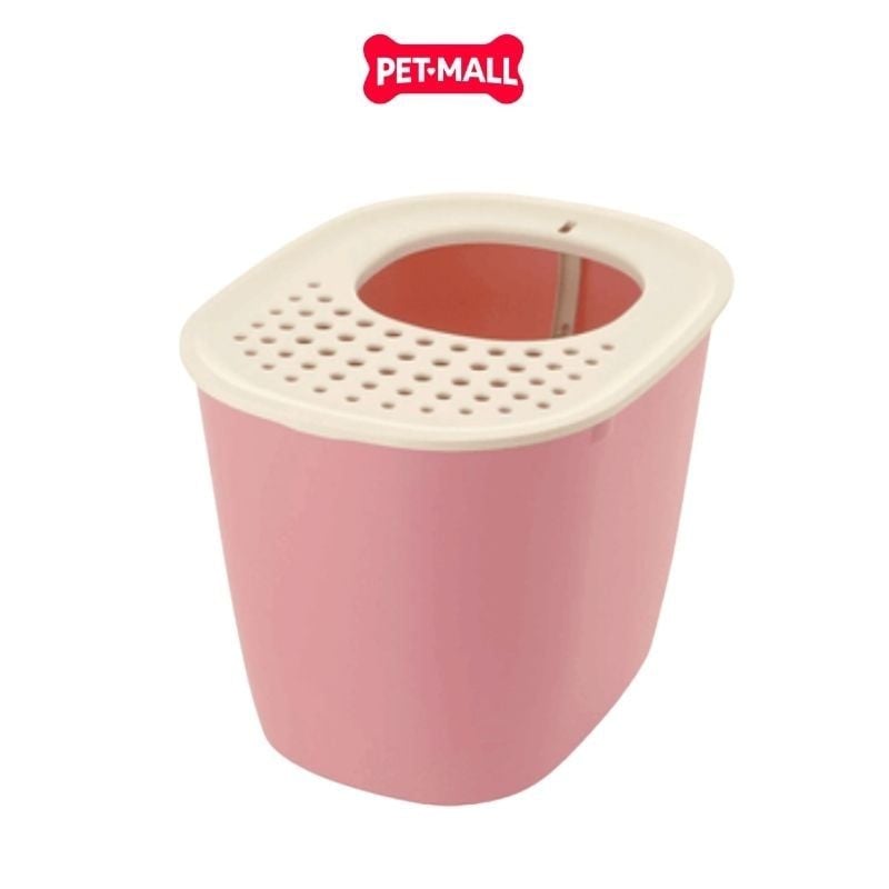 Nhà vệ sinh mèo Sonice Lapule N1 - 40 x 51 x 38 cm - Hồng  | Tặng Kèm Xẻng Petmall