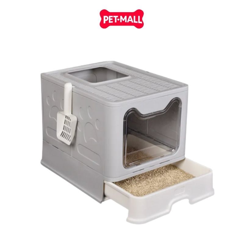 Nhà vệ sinh SONICE Pull-out tray 51x41x38cm - Khay cát kéo rời - Xám Petmall