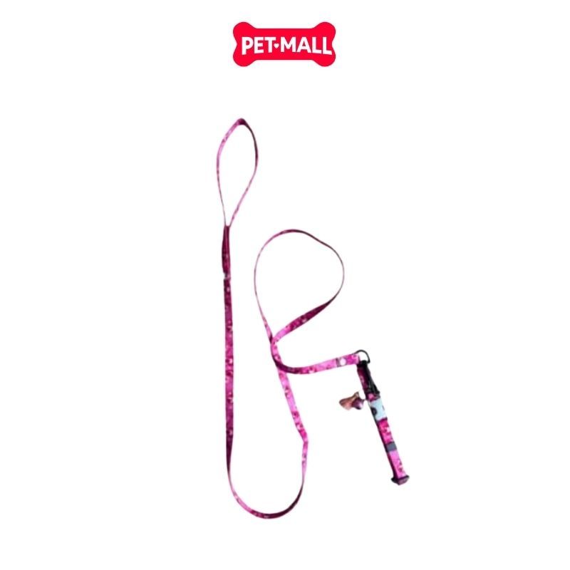 Set Dây + Vòng cổ Sonice Lucky Leash + Collar 5kg - 1cm Gấu dâu Petmall