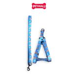 Set Dây + Yếm Sonice Lucky Leash + Harness 10kg - 1.5cm Hình chó xanh biển Petmall