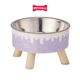 Chén ăn SONICE chống gù 4 chân hoạ tiết dễ thương - Size 14 x 9 cm Petmall