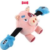 Đồ chơi thú bông có tiếng GiGwi Rock Zoo King Boxer Pig size M/L Petmall