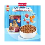Combo 24 lon - Pate chó SmartHeart lon 400G giàu dinh dưỡng - Mix vị Petmall