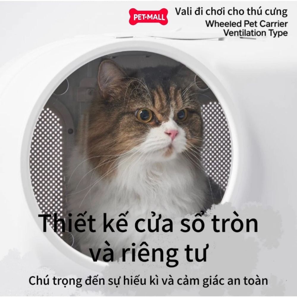 Vali du lịch PIDAN tích hợp quạt làm mát & thoáng khí có bánh xe