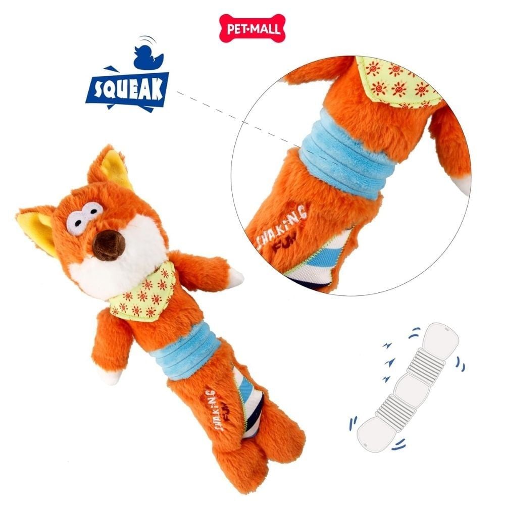 Đồ chơi thú bông có tiếng GiGwi Shaking Fun Cáo rung lắc Petmall