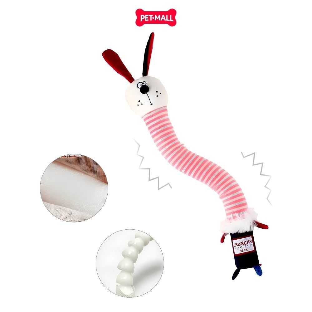 Đồ chơi GiGwi Crunchy Neck Đồ chơi kéo co con thỏ - Size S Petmall