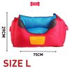  Đệm nằm mềm vải Oxford & TPR GIGWI Place Đỏ/Xanh - Size L 75 X 50 X 29 cm Petmall 