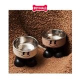 Chén ăn SONICE Smile face chống gù 2 chân hình mặt cười - Size 10.5 x 14 cm Petmall