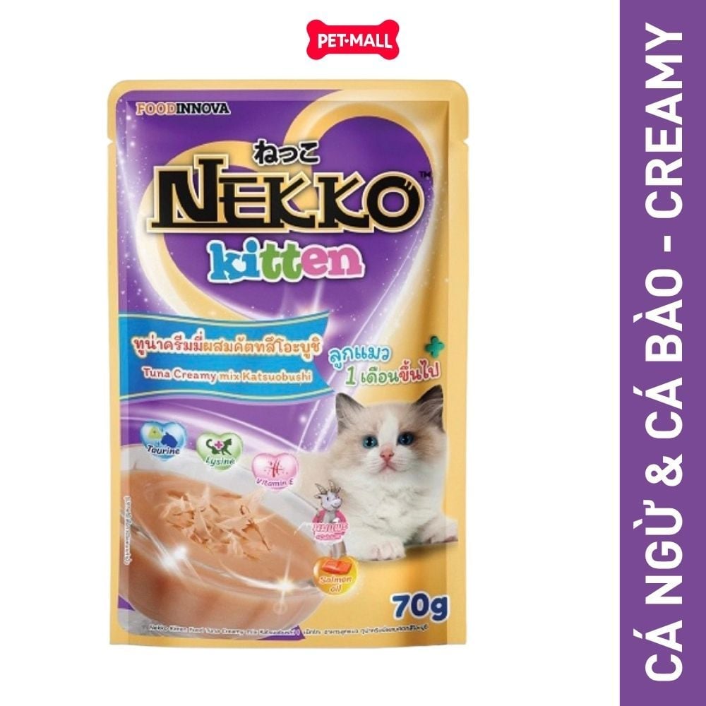 Combo 24 Gói 70g - Pate mèo NEKKO Kitten - Mix vị Creamy, Gravy Petmall