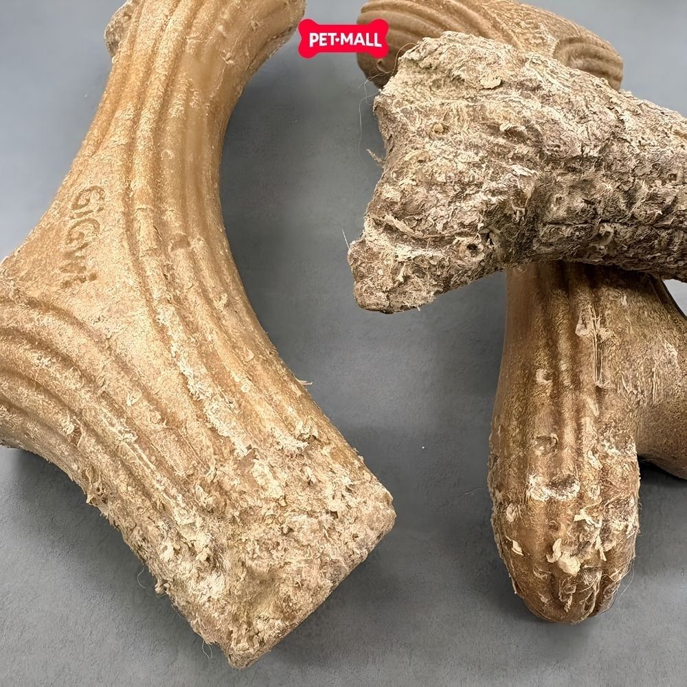 Đồ chơi nhai gặm GiGwi Nylon Wooden Antler Chew Toy - Sừng nai gỗ size S Petmall