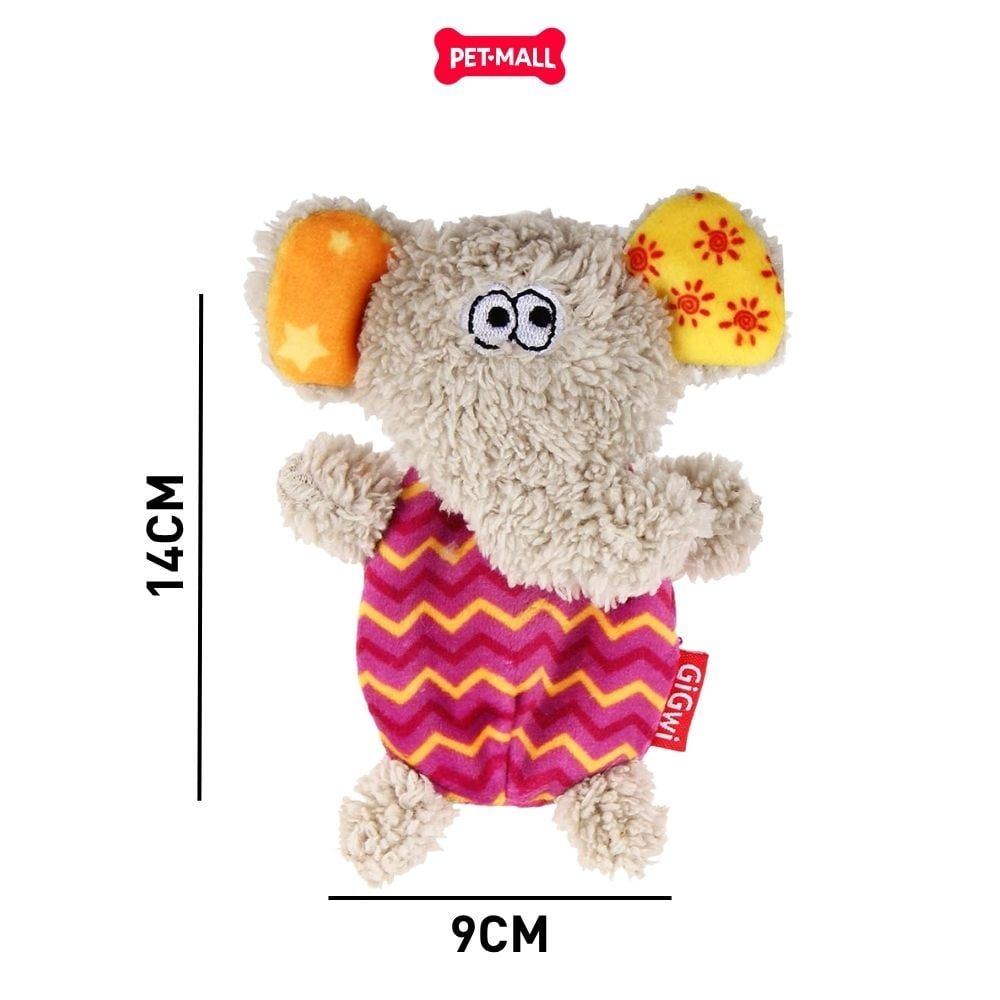 Đồ chơi GiGwi Plush Friendz Elephant With Refillable Squeaker - Gấu Bông Con Voi (kèm kèn thay) Petmall