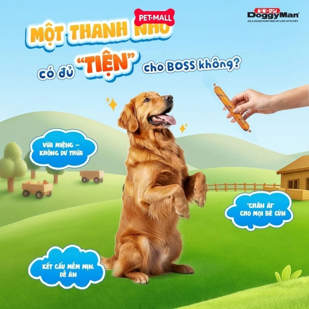 Xúc xích gà DoggyMan Chicken Sausage mini - 11 cây Petmall