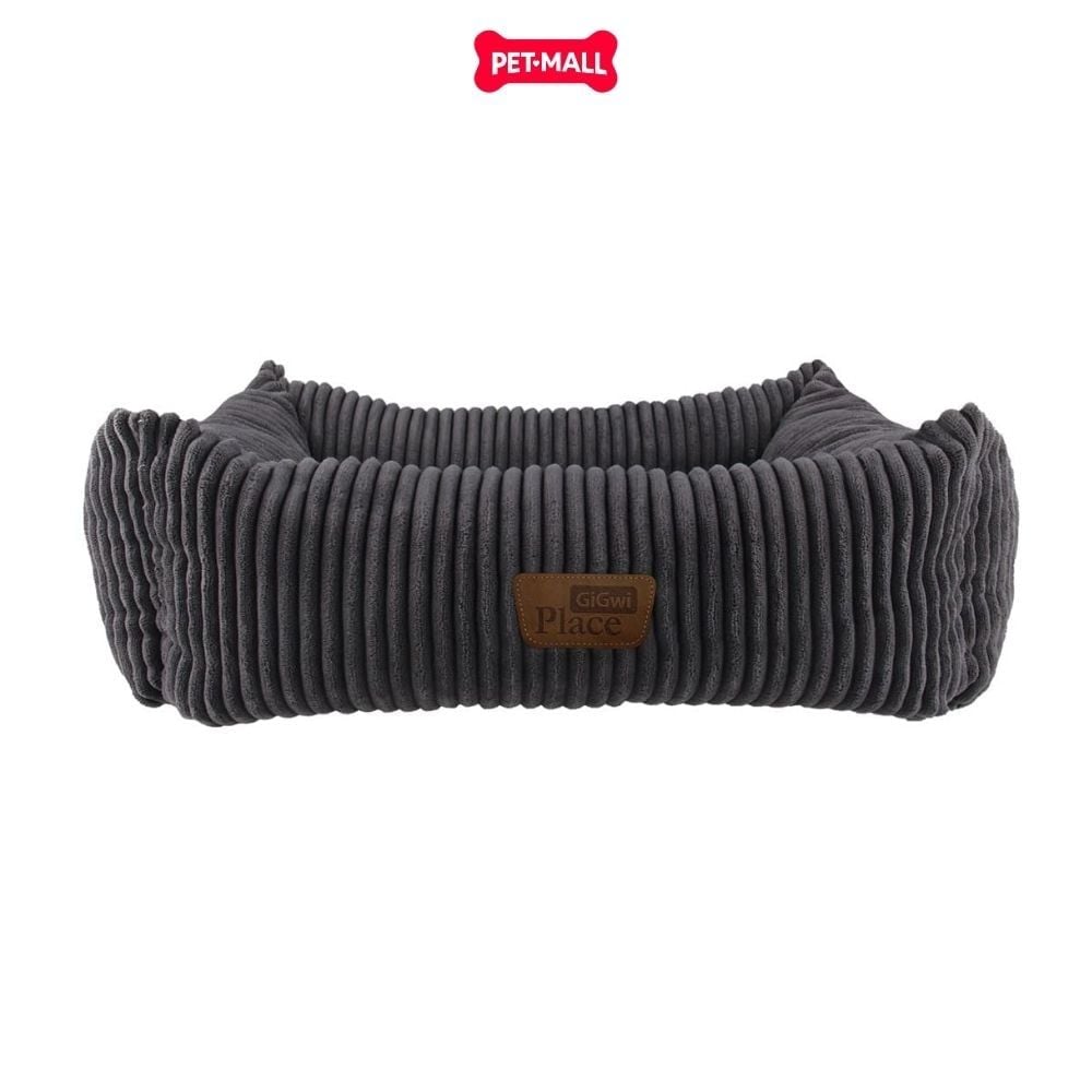 Đệm vuông kín GIGWI Place cho thú cưng màu xám - Size M 75 × 60 × 23 cm Petmall