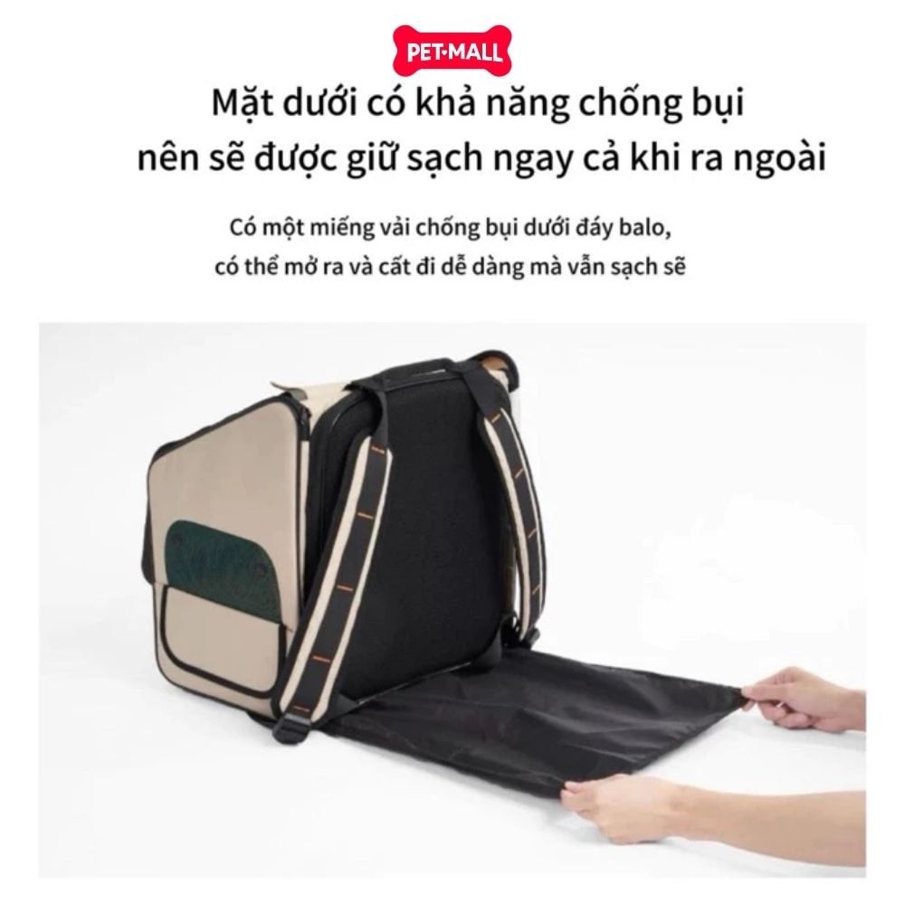 Balo du lịch có thể mở rộng thành nhà cho mèo PIDAN
