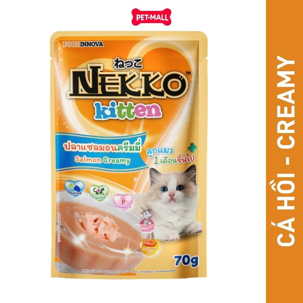Combo 24 Gói 70g - Pate mèo NEKKO Kitten - Mix vị Creamy, Gravy Petmall