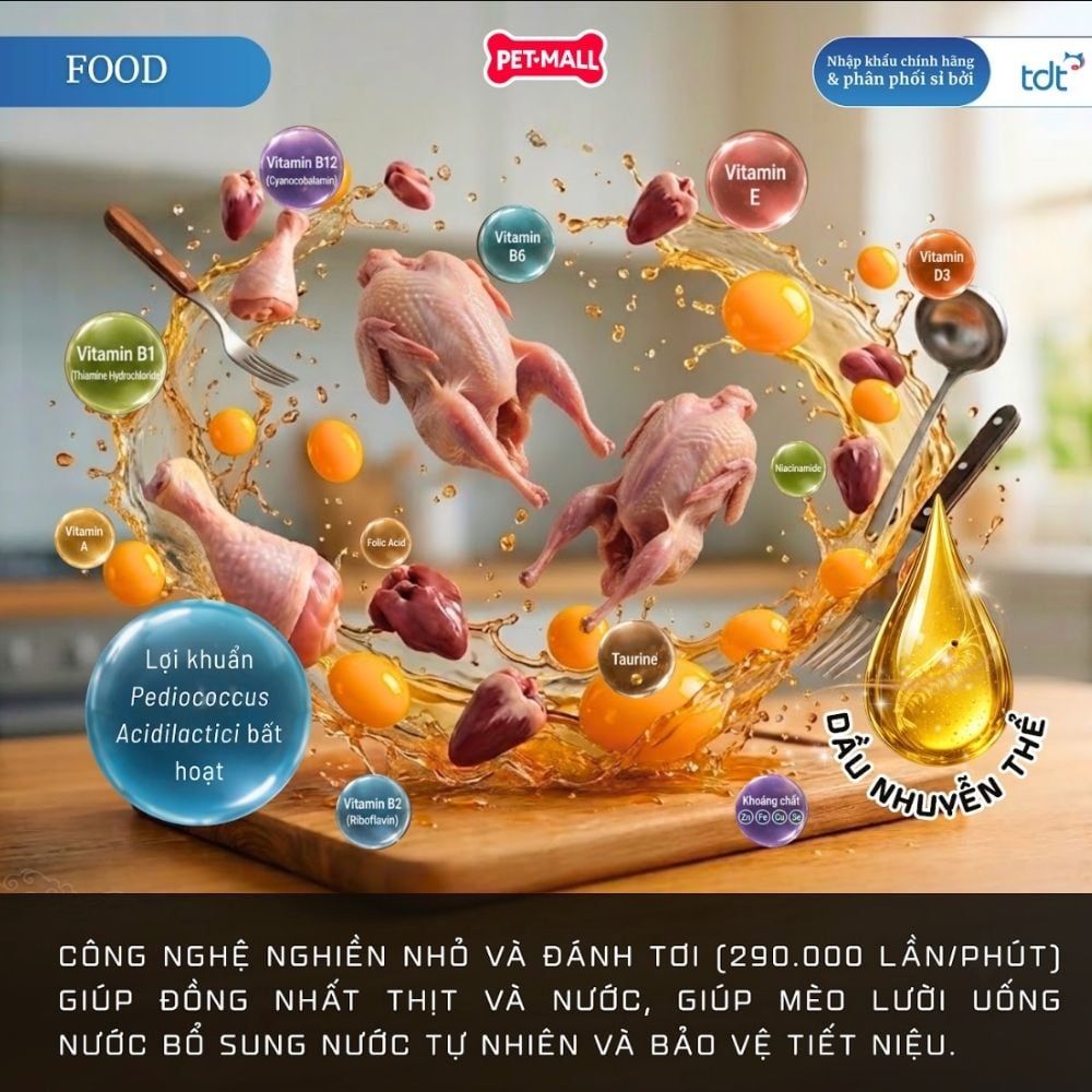 Combo 8 gói 35G - Pate thịt thật CATIDEA Superior cat food with Krill Oil Petmall