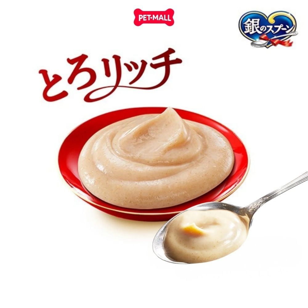 Treats mèo Silver Spoon súp thưởng dạng thanh size Mini từ Nhật Bản