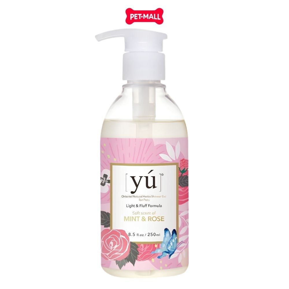 Sữa tắm Yu Light & Fluff Formula cho thú cưng 250ml - Bạc Hà & Hoa Hồng Petmall