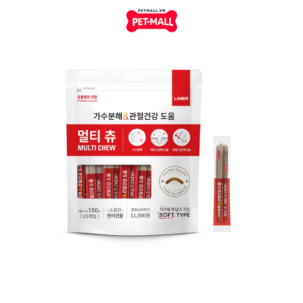 Treats LAMER Multi chew 150g - Hỗ trợ chăm sóc răng miệng và xương khớp Petmall