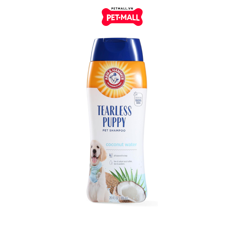 Sữa tắm ARM & HAMMER Tearless Puppy Shampoo Coconut water for Dog 591ml - Hương dừa Petmall