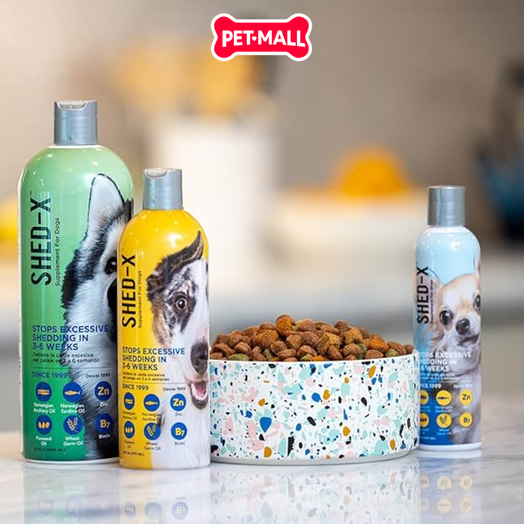 Dầu cá SHED-X cung cấp Vitamin giảm rụng lộng & tăng đề kháng cho chó giống nhỏ 237ML