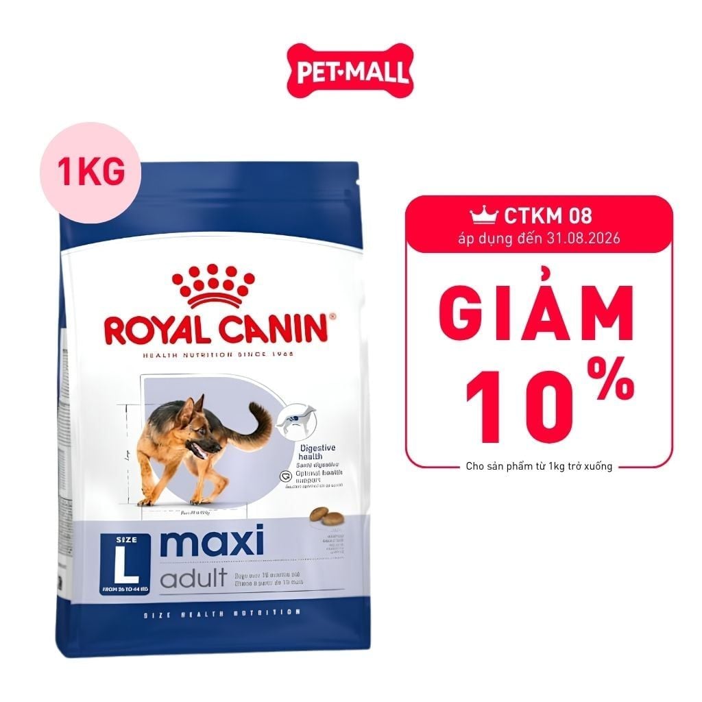 Thức ăn chó Royal Canin MAXI ADULT 1KG Petmall