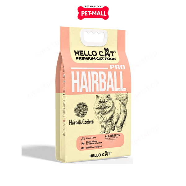 10KG - Thức ăn mèo HelloCat Pro Hairball ngừa búi lông - Vị cá ngừ Petmall