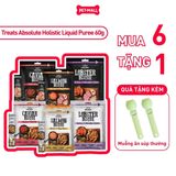 Combo Treats Absolute Holistic Liquid Puree Treat for Dogs & Cats 60g - 6 gói - Mix vị - Dạng kem, dành cho chó mèo Petmall