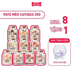 Combo 8 gói 35G - Pate thịt thật CATIDEA Superior cat food with Krill Oil Petmall