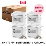 Combo 4 Hộp 5.2kg - Cát vệ sinh Sonice PIDAN mix 3in1 đậu nành, đất sét và than hoạt tính Petmall