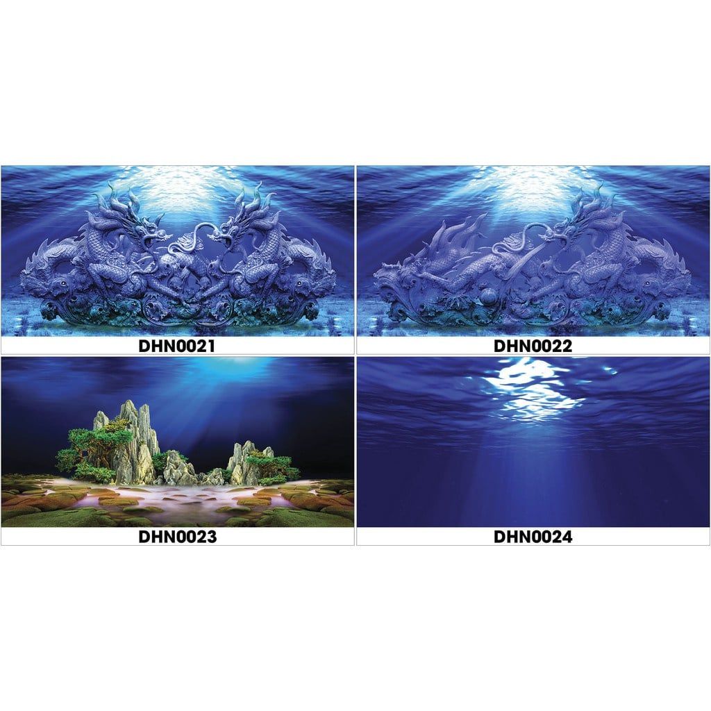  [HOT] Tranh Hồ Cá- DHN Hình Đáy Hồ Thủy Sinh Có Keo Sẵn 