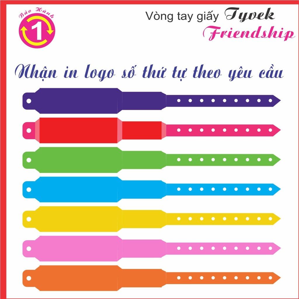 [HOT] Vòng tay giấy nút bấm PG - PH Mẫu 3