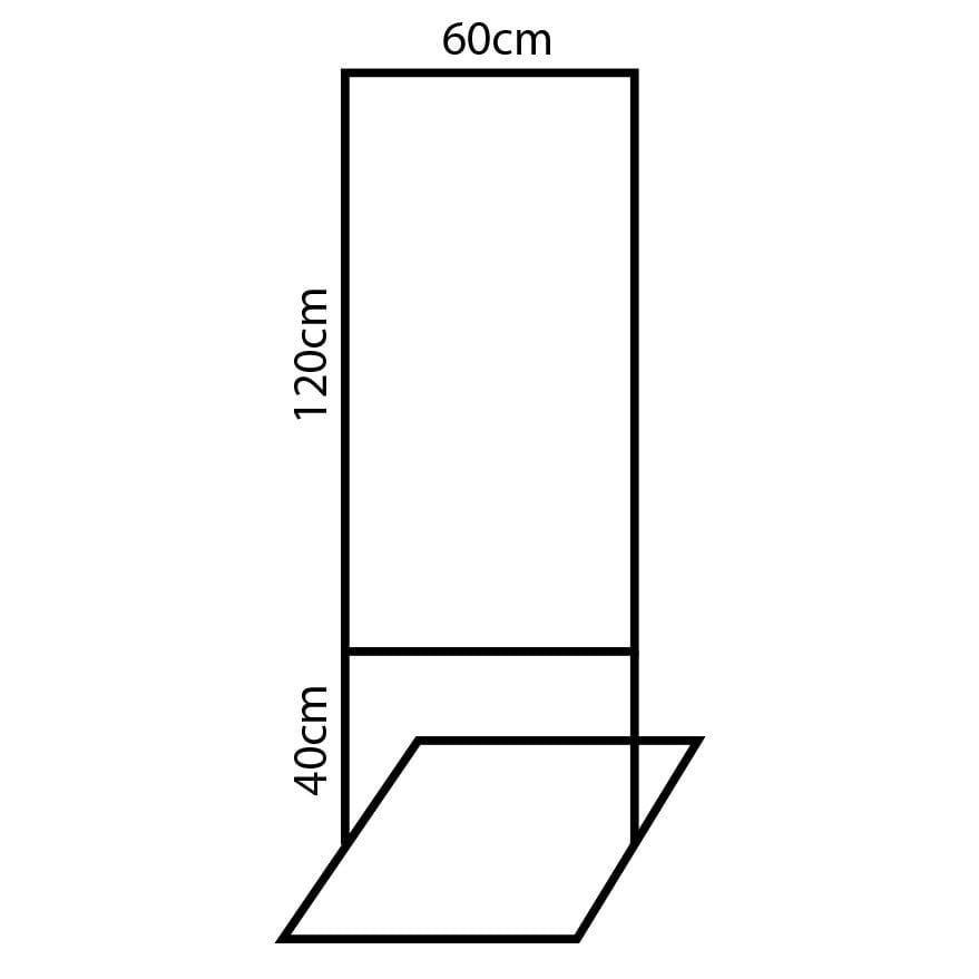 HCM Standee Sắt 60x160cm Sơn Đen Cao Cấp