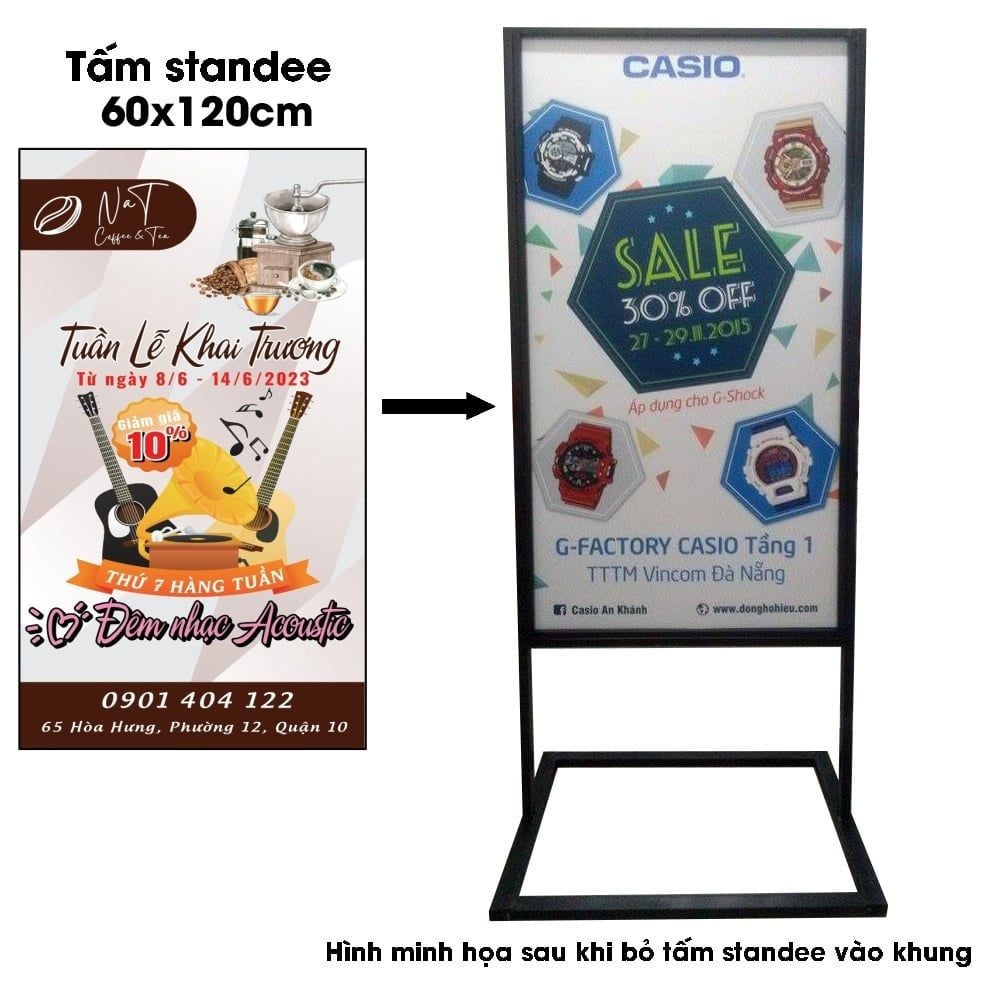 [HOT]tấm standee 60x120cm foam 5mm 2 mặt