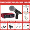 Bộ thu âm: Focusrite Scarlett Solo (Gen 4) - Micro cầm tay Shure PGA48-LC