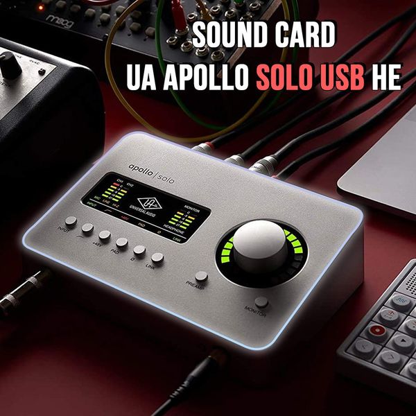 Sound card UA Apollo Solo USB HE - Sound card thu âm