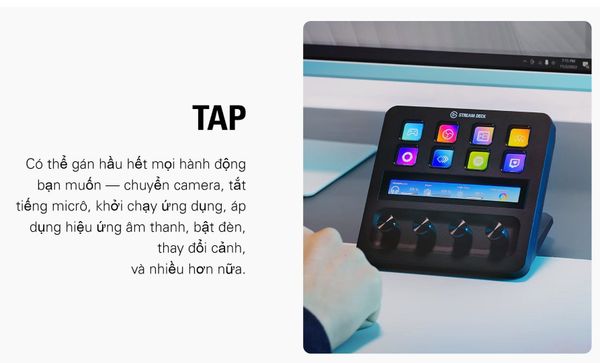 Thiết bị Stream Elgato Stream Deck + (Màu Đen) - Bàn Phím StreamDesk