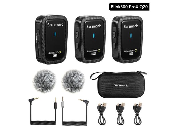 Bộ micro không dây Saramonic Blink500 ProX Q20 cổng 3.5mm