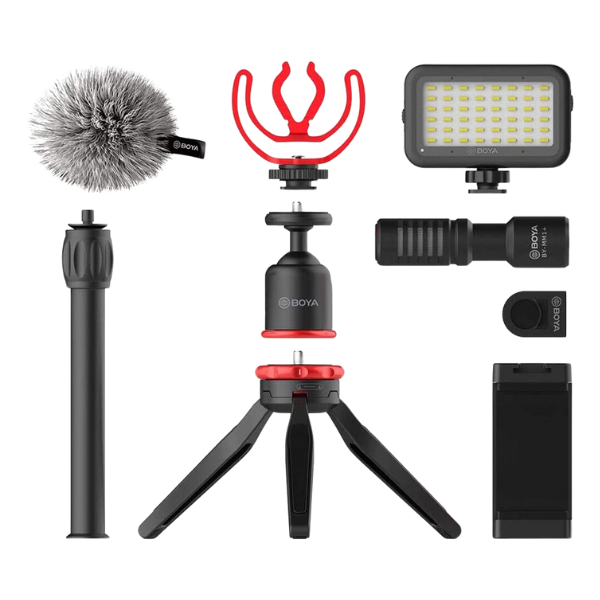 Combo Micro Thu Âm Boya By-VG330 - Micro dành cho điện thoại