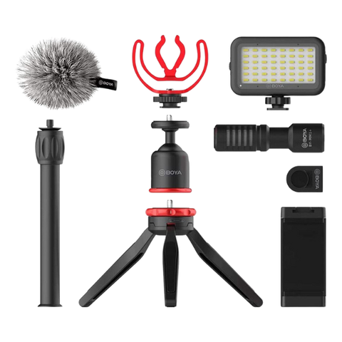 Combo Micro Thu Âm Boya By-VG330 - Micro dành cho điện thoại