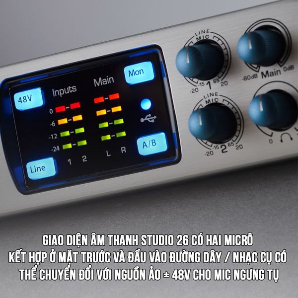 Sound card Presonus Studio 26 - Sound card thu âm