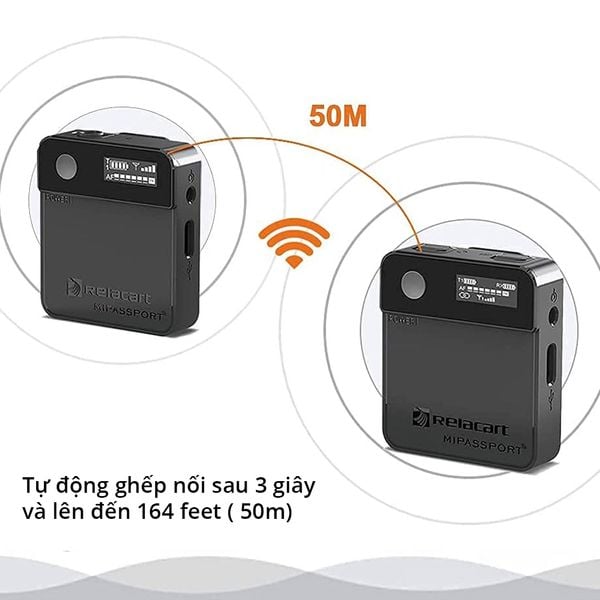 Micro không dây Relacart Mi1- Micro cài áo không dây