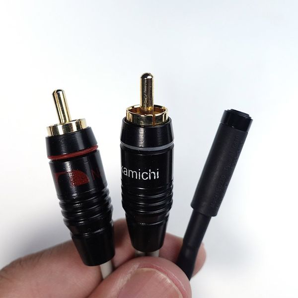 Cáp chuyển đổi từ 2 đầu RCA sang lỗ 3.5mm truyền âm thanh Stereo